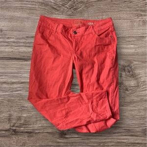 CCO Lee Riders Slim Crop Pants in Vibrant Red NWOT